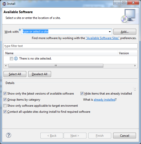 Add Wowza update site